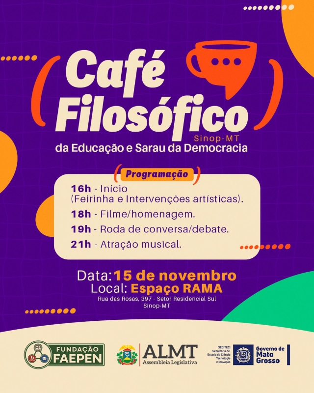 Evento cafe-filosofico-da-educacao-e-sarau-da-democracia