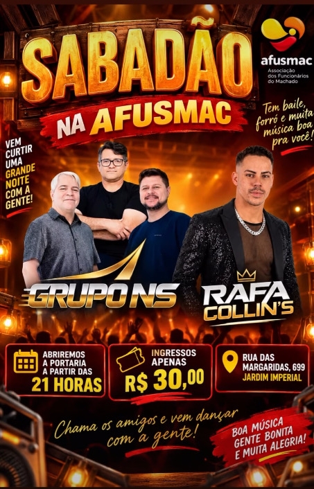 Evento sabadao-na-afusmac-com-grupo-ns-e-rafa-collins